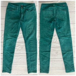 Patagonia Fitted Corduroy Pants 27 Turquoise/Green